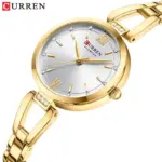 CURREN 9092 Women Watch-Golden White - Image 2