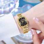 Curren 9093 Women Watch-Golden Black - Image 2