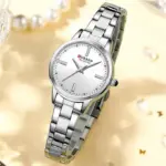 Curren 9094 Watch For Women - Full Silver - Image 2