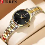 Curren 9094 Watch For Women - Silver Gold Black - Image 2