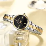 Curren 9094 Watch For Women - Silver Gold Black - Image 3