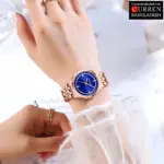 Curren 9096 Watch For Women - Rose Blue - Image 2
