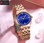 Curren 9096 Watch For Women - Rose Blue - Image 3