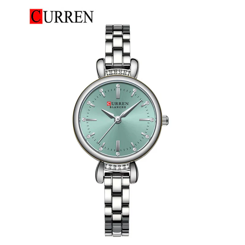 Curren-9098-Watch-For-Women-Silver-Blue.webp Curren 9098 Watch For Women - Silver Blue - Image 1