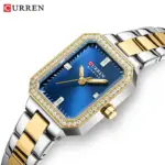 Curren 9102 Watch For Women - Silver Gold Blue - Image 5