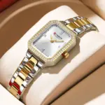 Curren 9102 Watch For Women - Silver Gold White - Image 3