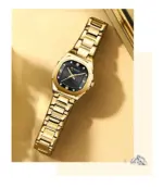 Curren 9104 Watch For Women - Gold Black - Image 3