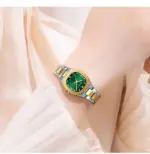 Curren 9104 Watch For Women - Siver Gold Green - Image 2