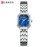 Curren 9108 Watch For Women-Silver Blue