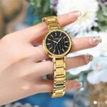 Curren 9109 Watch For Women-Golden Black - Image 2
