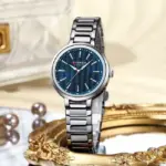 Curren 9109 Watch For Women-Silver Blue - Image 2