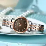 Curren 9111 Orginal Woman Watch-Silver Coffee - Image 2