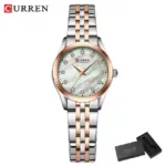 Curren 9111 Orginal Woman Watch-Silver Rose - Image 3