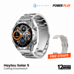 Haylou Solar 5 BT Calling Smart Watch - Silver