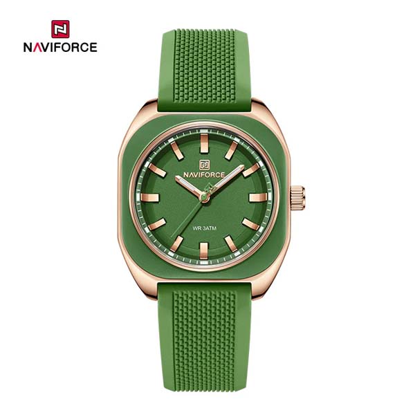 NAVIFORCE-5061-Watch-For-Women-Rose-Green.jpg NAVIFORCE 5061 Watch For Women - Rose Green - Image 1