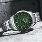 Naviforce 8032 Watch for Men- Silver Green - Image 2