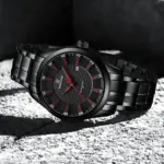 Naviforce 8032 Watch for Men-Black Red - Image 3