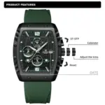 Naviforce 8025 Watch For Men - Green - Image 2