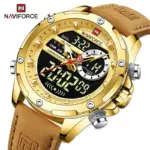 Naviforce 9208 Watch For Men-Golden - Image 3