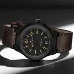 Naviforce 9233 Watch For Men-Coffee - Image 2