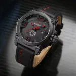 Naviforce 9099 Watch For Men - Black Red