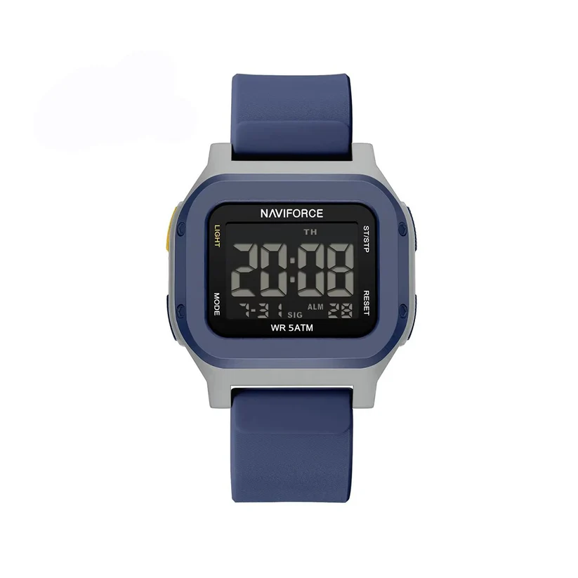 NAVIFORCE-NF7137-Stylish-Multi-Function-Dial-with-Sporty-Elegant-Design-Mens-Wristwatch-Blue.webp Naviforce 7137 Watch For Men - Blue - Image 1