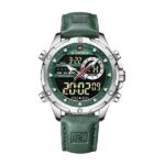 Naviforce 9208 Watch For Men- Silver Green