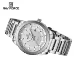 Naviforce 8029 Watch For Men-Silver - Image 3