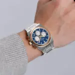 Naviforce 8048 Watch For Men-Silver Rose Blue - Image 2
