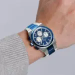 Naviforce 8048 Watch For Men - Silver Blue - Image 2