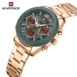 Naviforce 5045 Watch For Women – Rose Gold and Gray