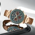 Naviforce 5045 Watch For Women – Rose Gold and Gray - Image 3