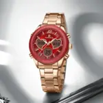 Naviforce 5045 Watch For Women – Rose Gold and Red - Image 2