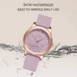 Naviforce 5051 Watch For Women - Gold Purple - Image 2
