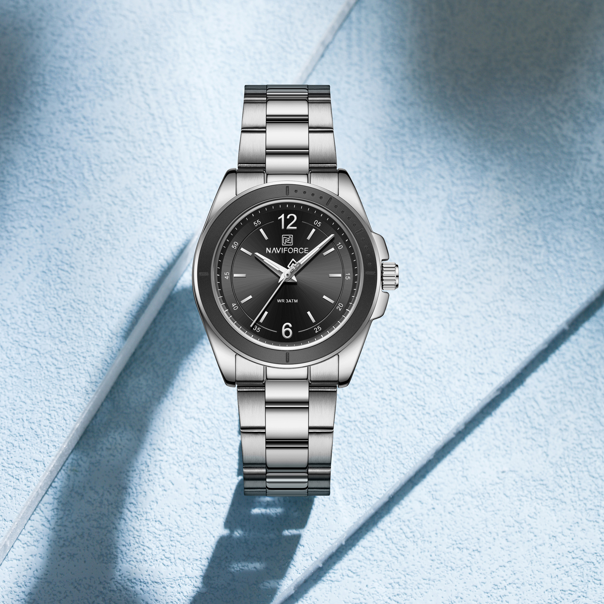 Naviforce-5062-watch-for-women-Silver-Black.jpg Naviforce 5062 watch for women-Silver Black - Image 1