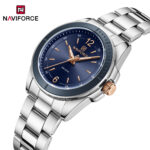 Naviforce 5062 watch for women-Silver Blue - Image 4