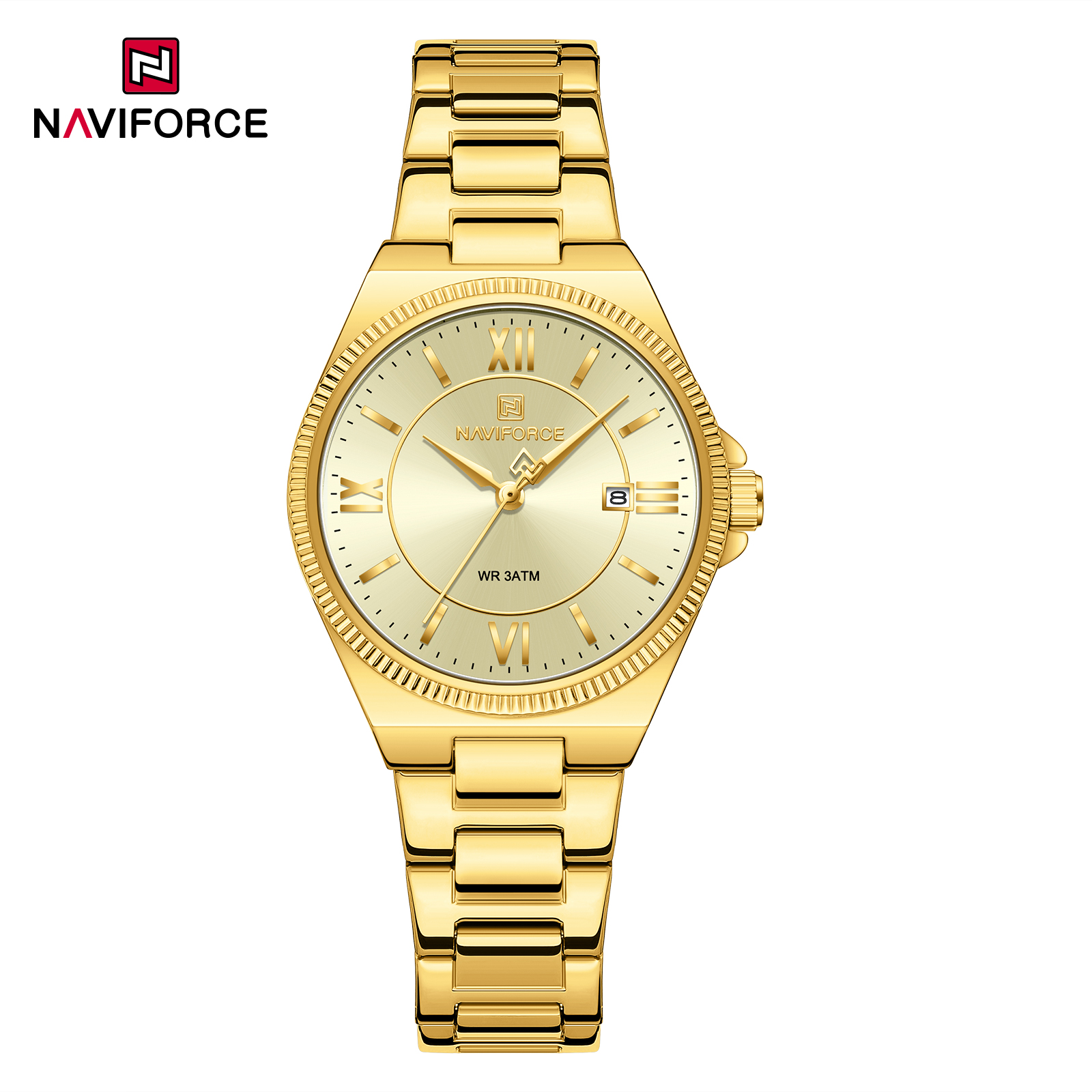 Naviforce-5073-watch-for-women-Gold.jpg Naviforce 5073 watch for women-Gold - Image 1