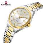 Naviforce 5073 watch for women-Silver Gold White - Image 2