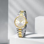 Naviforce 5073 watch for women-Silver Gold White - Image 3