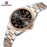 Naviforce 5073 watch for women-Silver Rose Black - Image 2