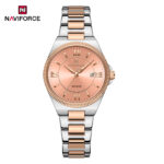 Naviforce 5073 watch for women-Silver Rose Pink
