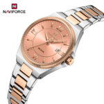 Naviforce 5073 watch for women-Silver Rose Pink - Image 5