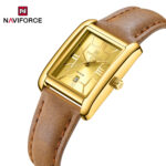 Naviforce 5074 Watch For Women-Brown Gold - Image 4