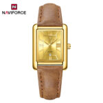 Naviforce 5074 Watch For Women-Brown Gold - Image 3