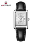 Naviforce 5074 Watch For Women-Silver Black White - Image 3