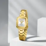 Naviforce 5075 Watch For Women-Golden and White - Image 3