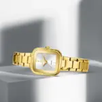 Naviforce 5075 Watch For Women-Golden and White - Image 4