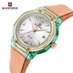 Naviforce 6110 Watch For Women - White Rose Green