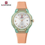Naviforce 6110 Watch For Women - White Rose Green - Image 3