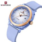 Naviforce 6111 watch for women-Lite Blue - Image 3
